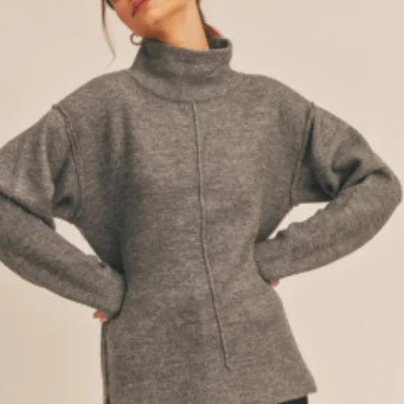 NWT - Lush Turtleneck Sweater - Picture 4 of 7